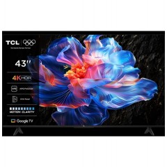 TCL Smart Τηλεόραση 43" 4K UHD LED 43P6K HDR (2025)